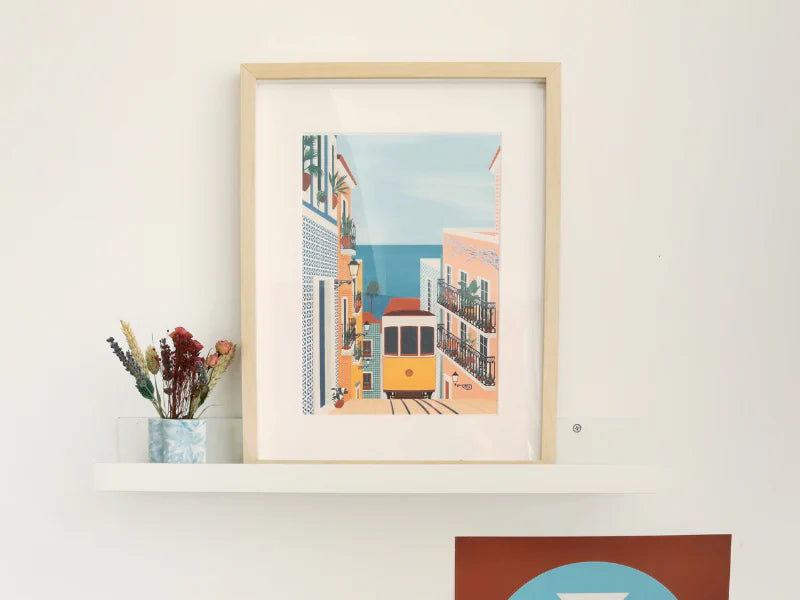 Peinture au numéro - Lisbon Tram par Vero Illustrates