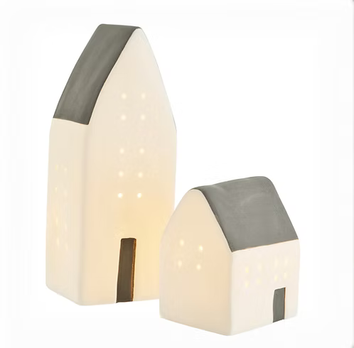 Duo maisons grises lumineuses