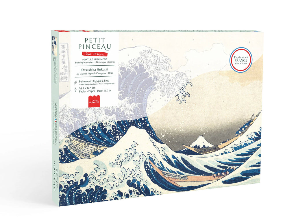 Peinture au numéro - La grande Vague de Kanagawa, Katsushika Hokusai