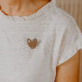 Broche Coeur doré