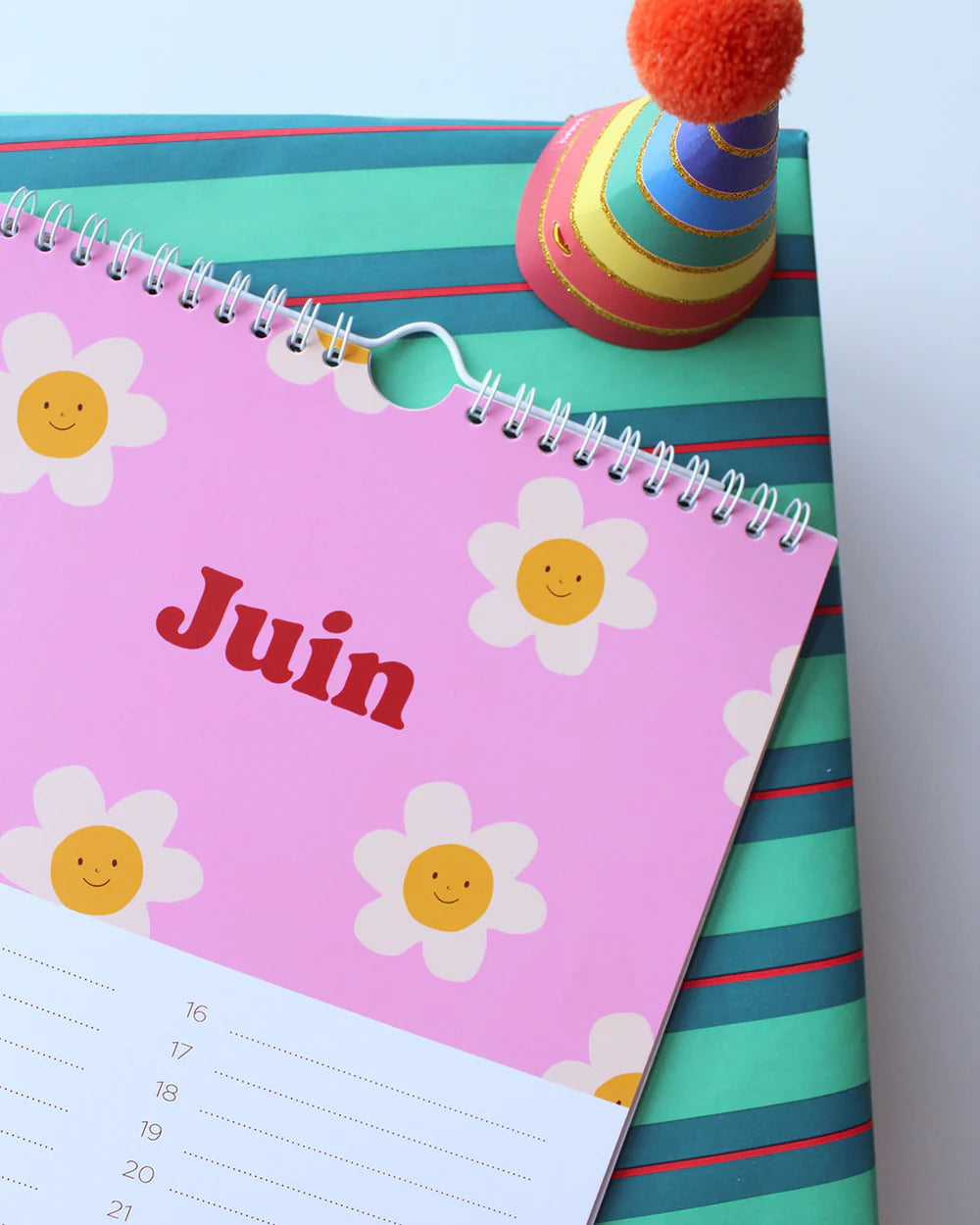 Calendrier anniversaires - Rayures