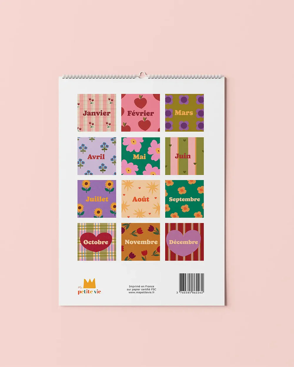 Calendrier anniversaires - Marron