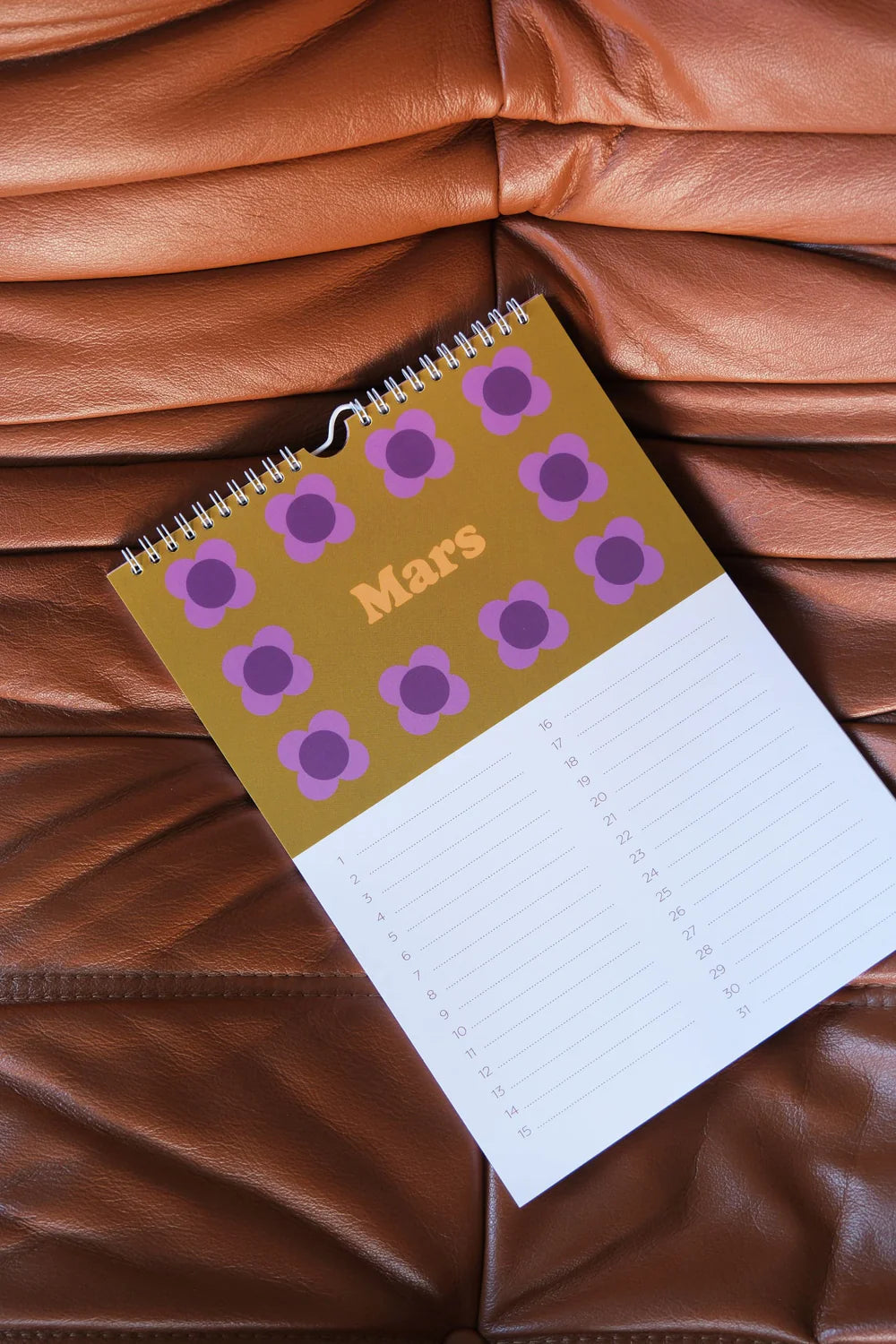 Calendrier anniversaires - Marron