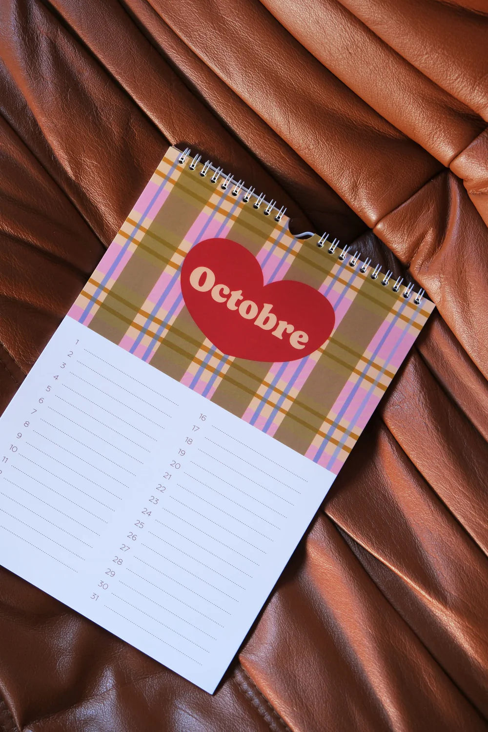 Calendrier anniversaires - Marron