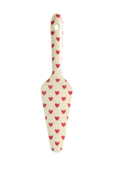 Pelle à tarte coeur rouge
