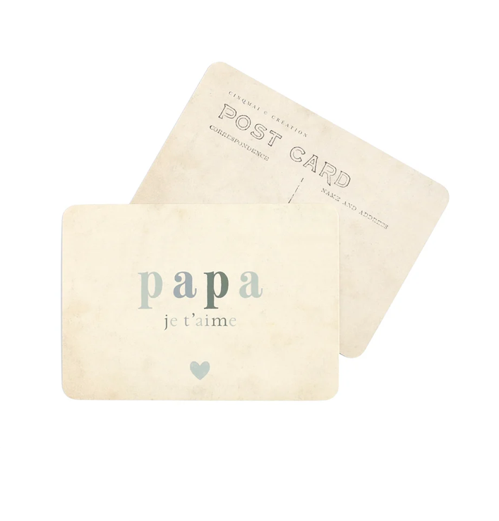Carte - Papa je t'aime