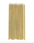 Lot 12 bougies dorées