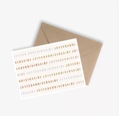 Carte - Joyeux anniversaire