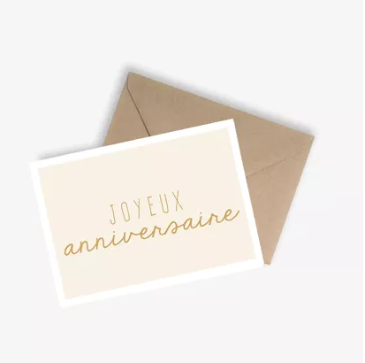 Carte - Joyeux anniversaire