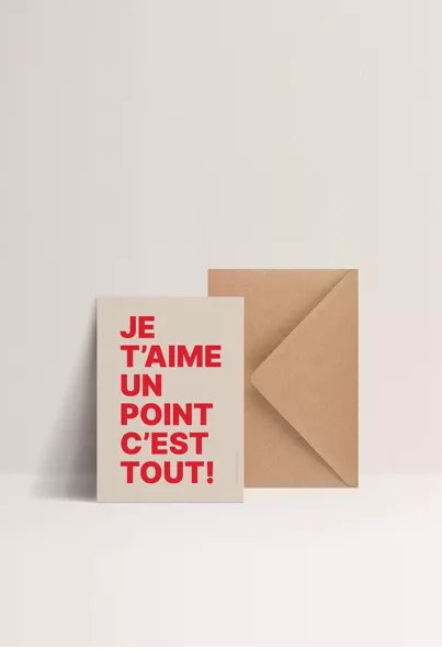 Carte - Je t'aime