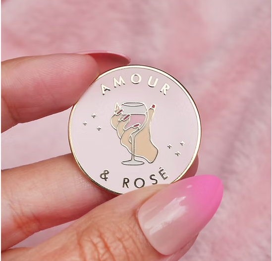 Pin`s "amour & rosé"