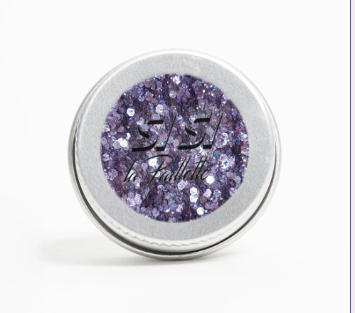 Pot à paillette "pluie violette"