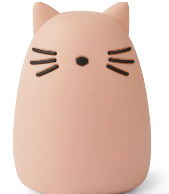 Veilleuse chat rose