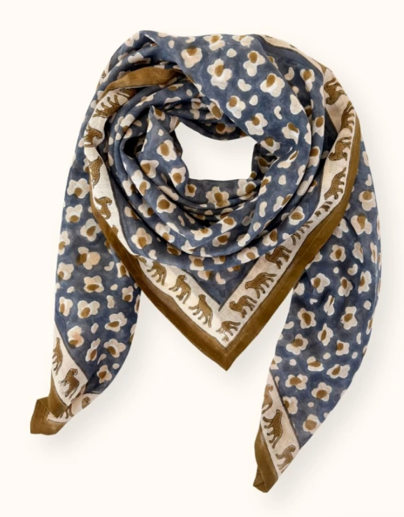 Foulard dupatta léopard