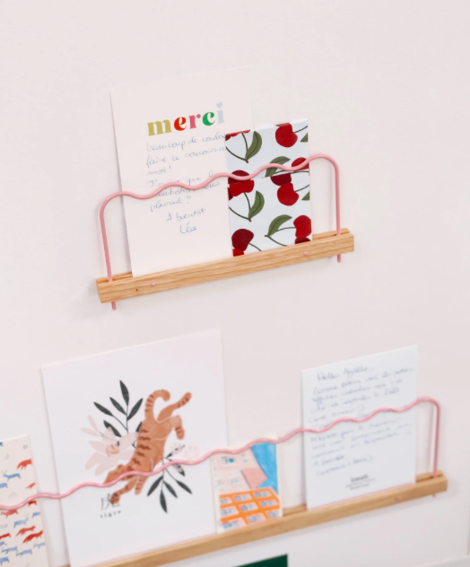 Super pose 20cm onde  - Rose clair