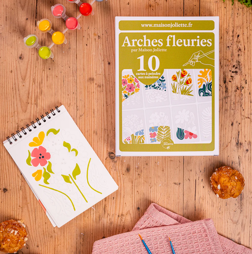 Peinture au numéro - Arches fleuries