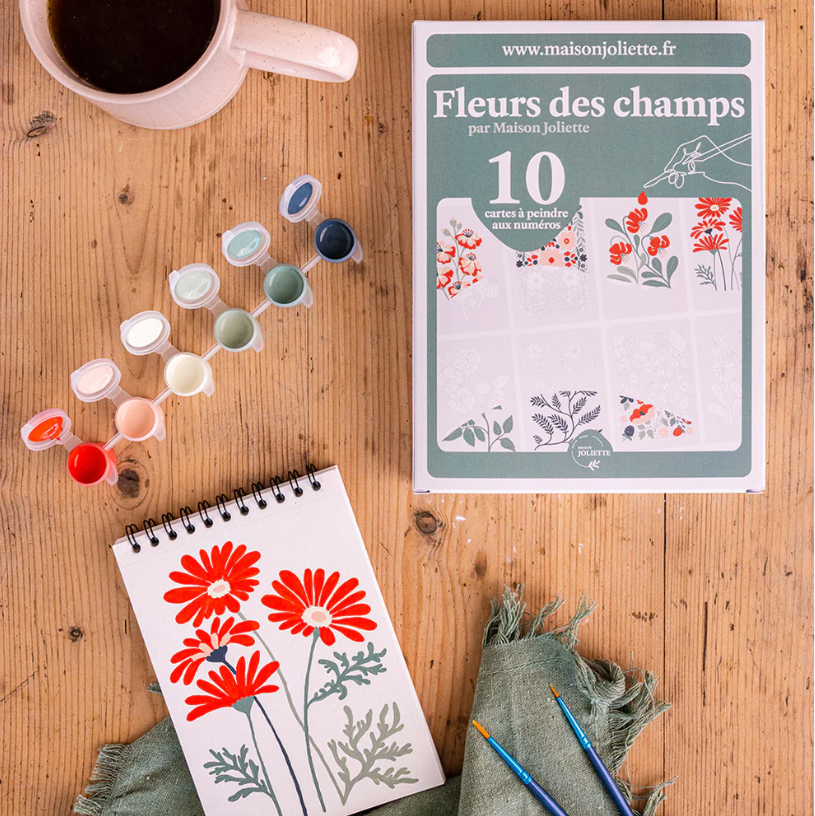 Peinture au numéro - Fleurs des champs