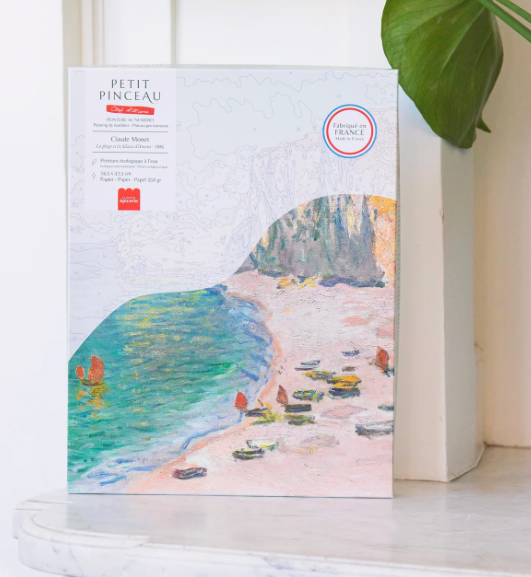 Peinture au numéro - La Plage et la Falaise d'Amont, Claude Monet