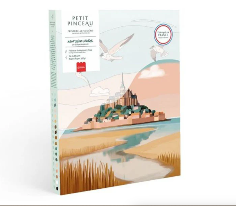 Peinture au numéro - Mont Saint-Michel par La Petite Epicerie