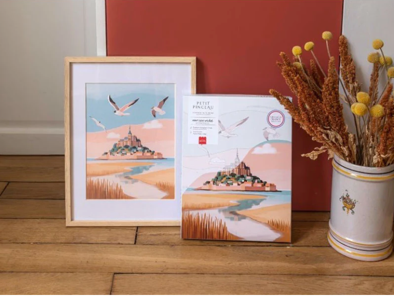 Peinture au numéro - Mont Saint-Michel par La Petite Epicerie