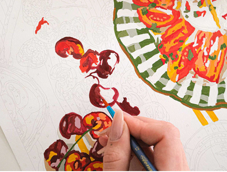 Peinture au numéro - La Dolce Vita par Ananya Bhandari
