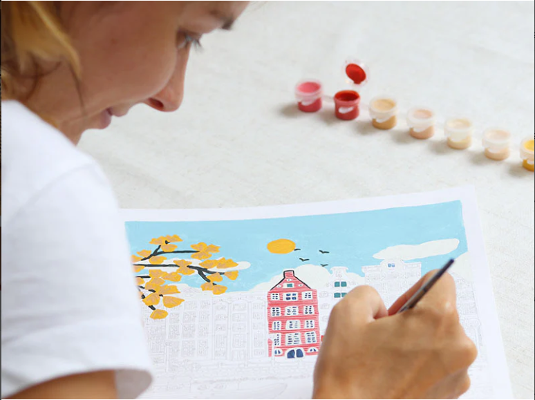 Peinture au numéro - Amsterdam par Nidhi Kachhadiya