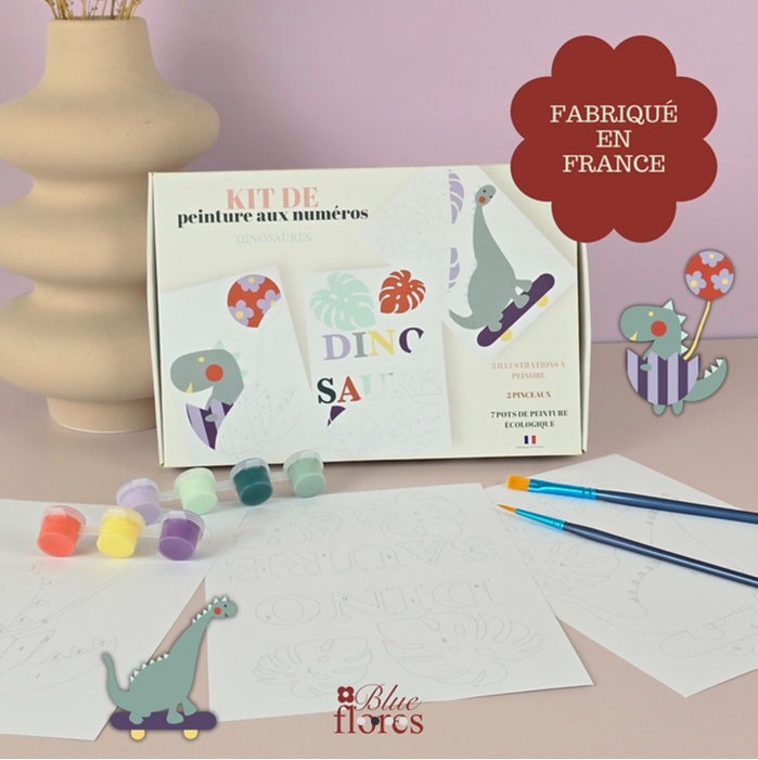 Kit de peinture aux numéros - Dinosaures