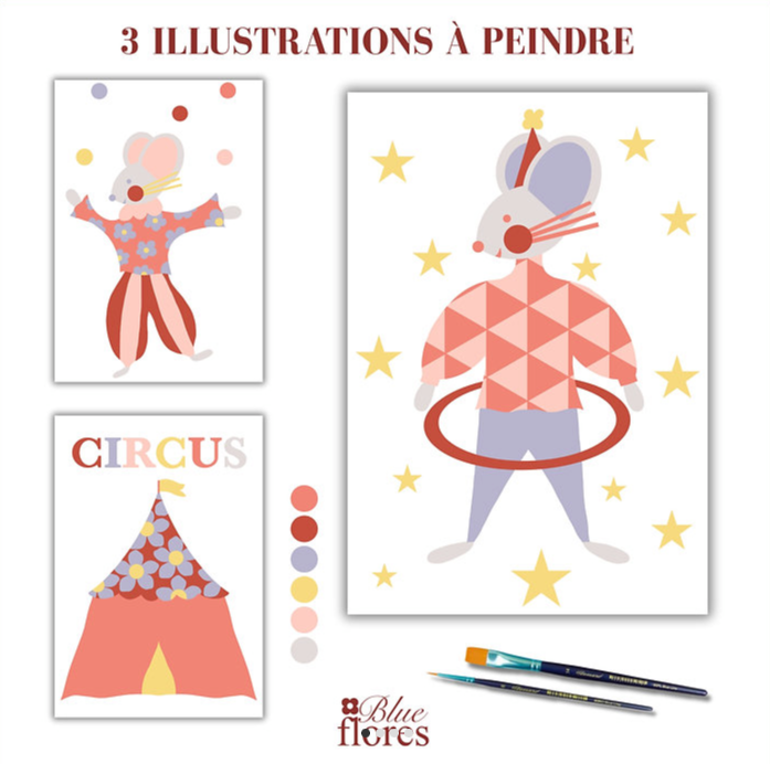 Kit de peinture aux numéros - Circus