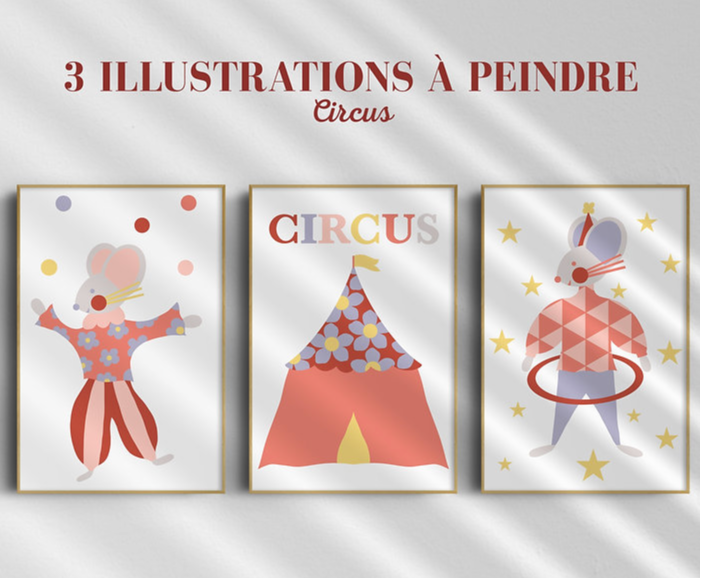 Kit de peinture aux numéros - Circus