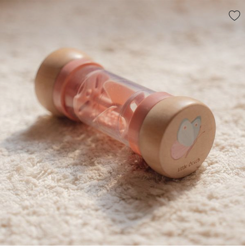 Bâton de pluie en bois FSC - Fairy garden rose