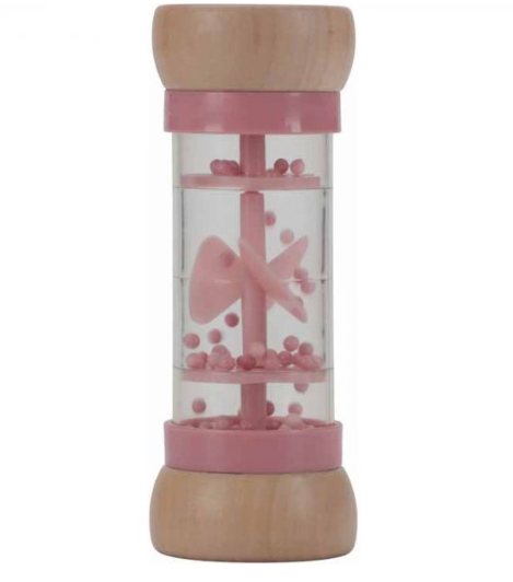 Bâton de pluie en bois FSC - Fairy garden rose