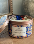 Bougie fleur "monoî & clémentine"