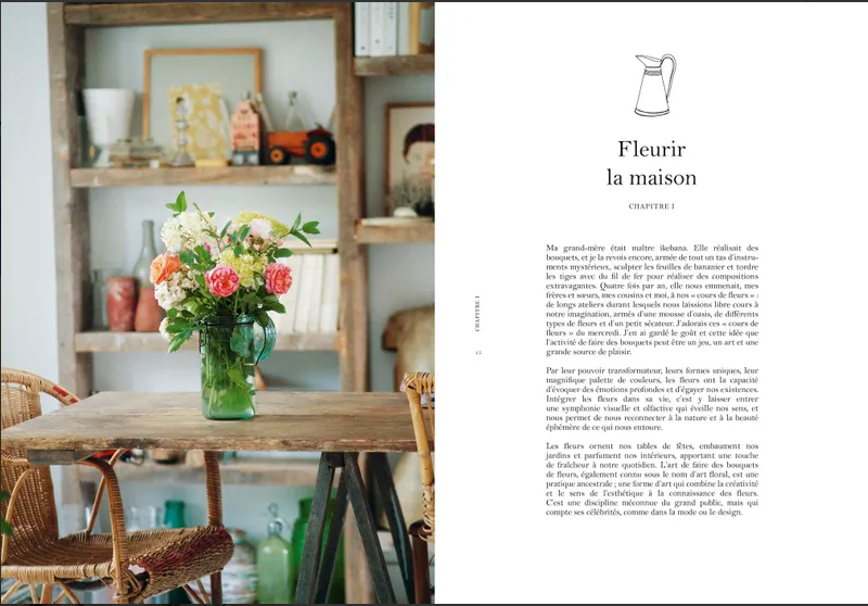 Livre "les fleurs" zoé de las cases