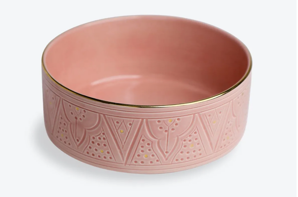 Saladier droit rose
