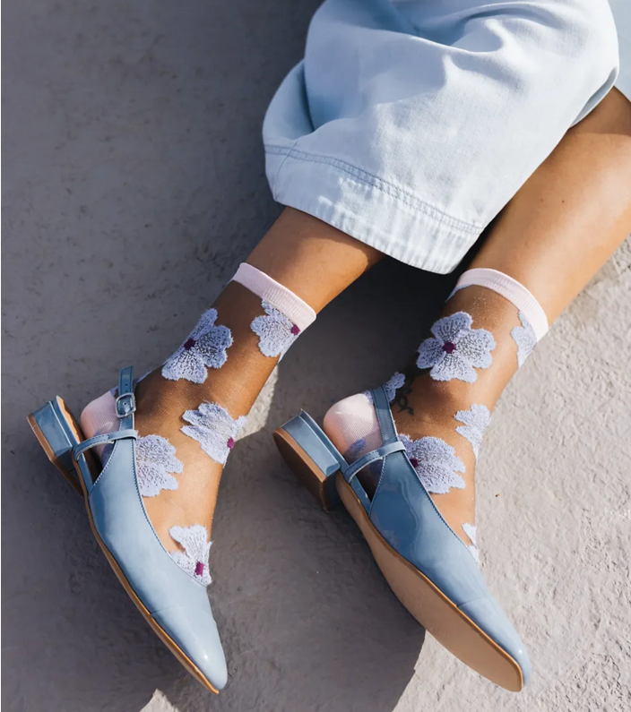 Chaussettes "MURANO MAUVE"
