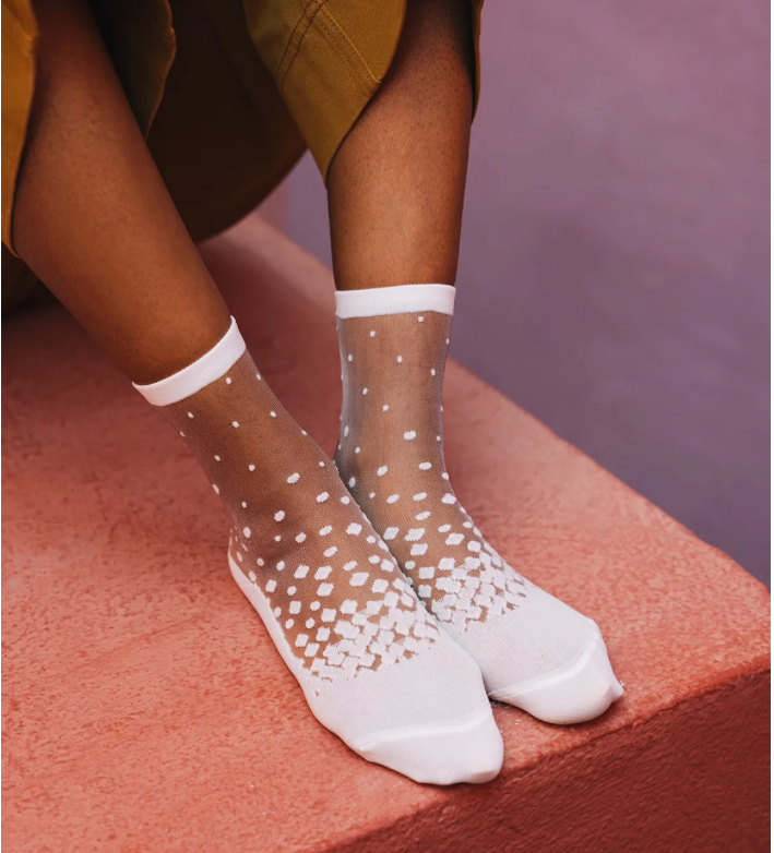 Chaussettes "NAKAMEGURO WHITE"