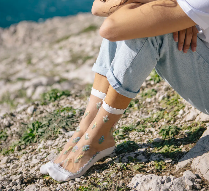 Chaussettes "fleurs des champs"