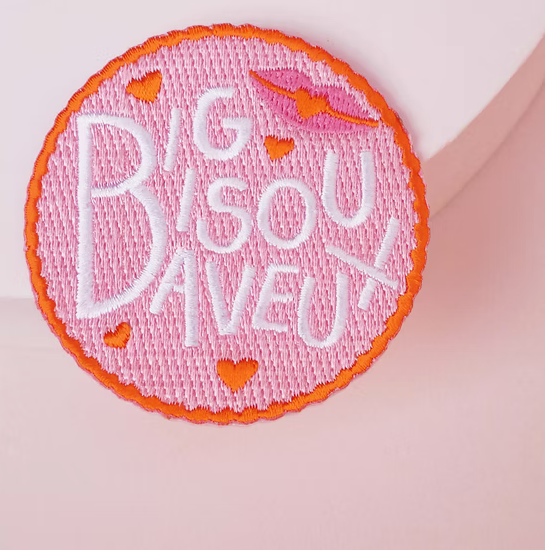 Patch thermocollant Big bisous baveux