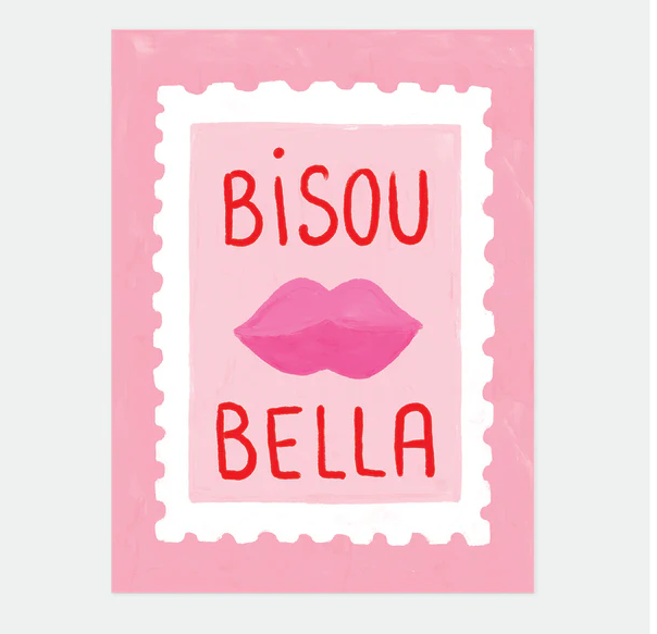 Affiche "Bisous bella" atws