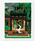 Affiche "Yoga terrasse" atws