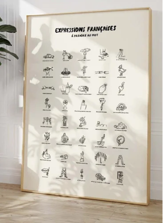Affiche "Expression Françaises"
