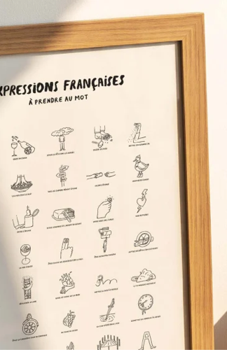 Affiche "Expression Françaises"