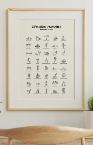 Affiche "Expression Françaises"