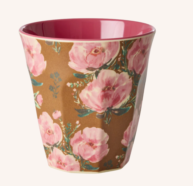 Gobelet Rice - Floral fiesta rose