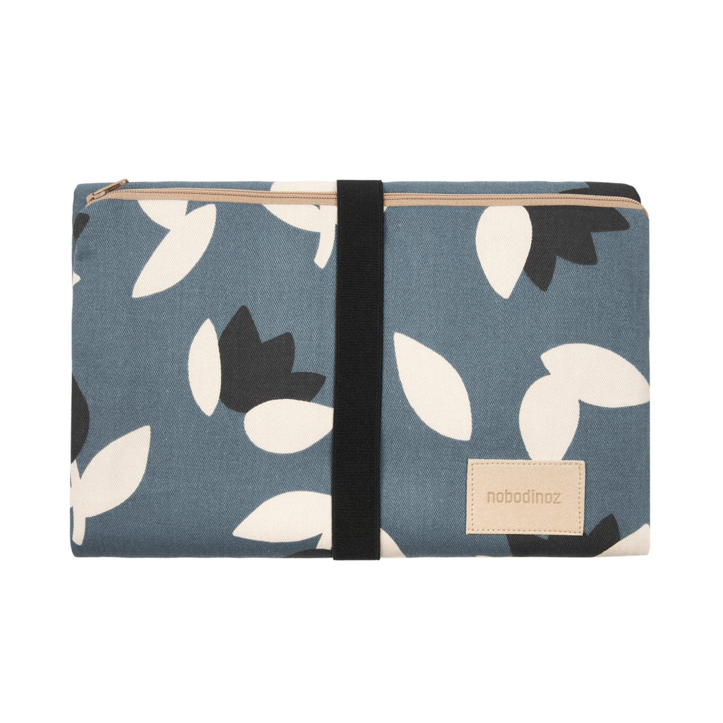 Tapis à langer - Tulipes bleues