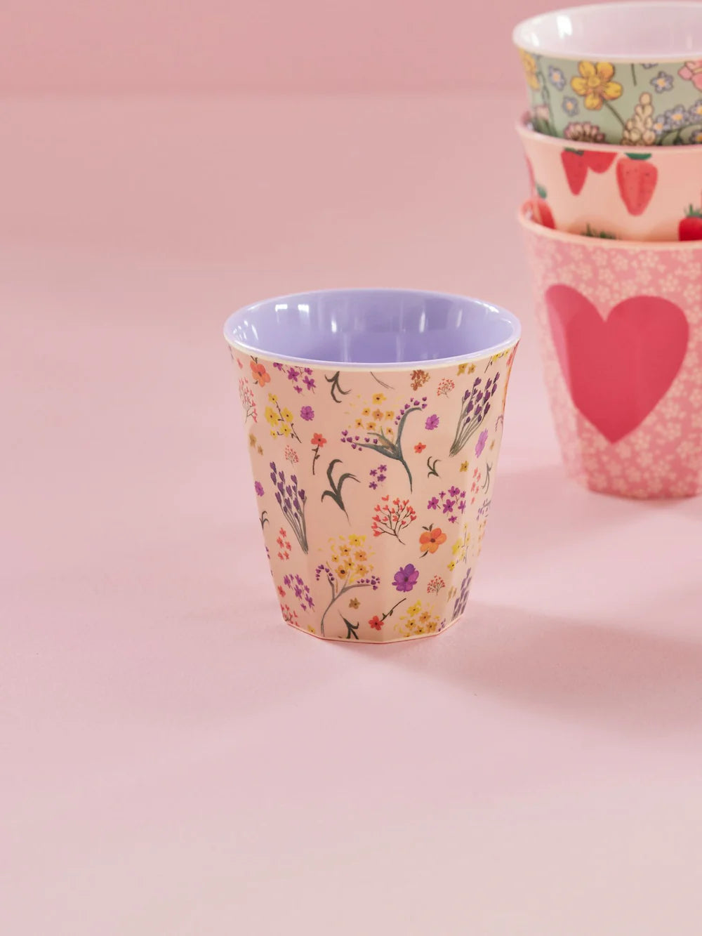 Gobelet Rice - Fleurs violettes