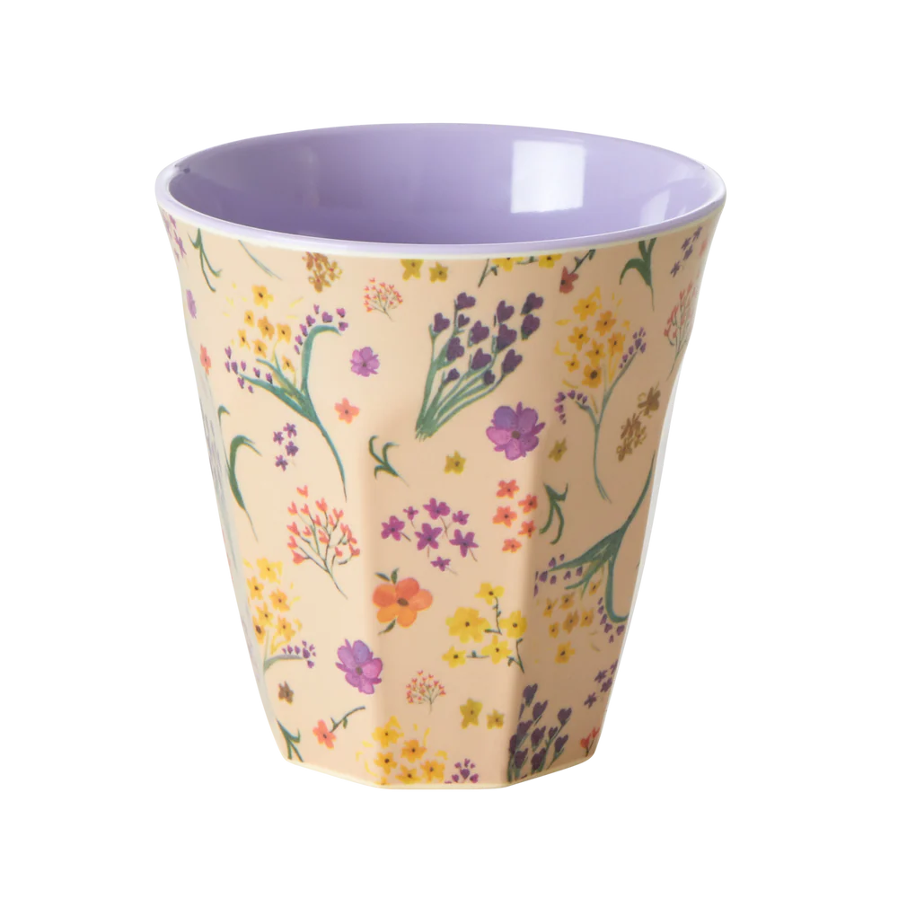Gobelet Rice - Fleurs violettes