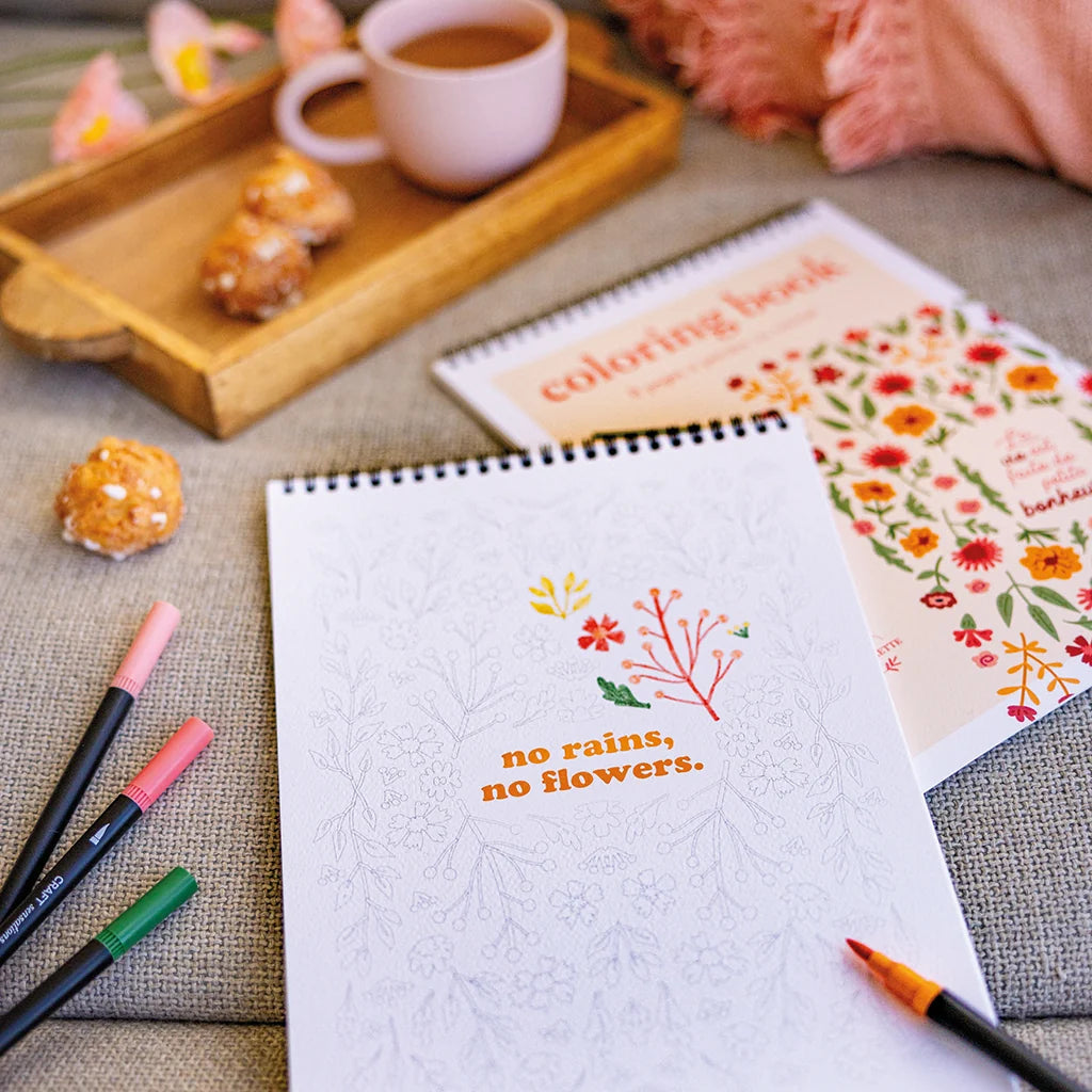 Carnet de coloriage A4 - Petits bonheurs