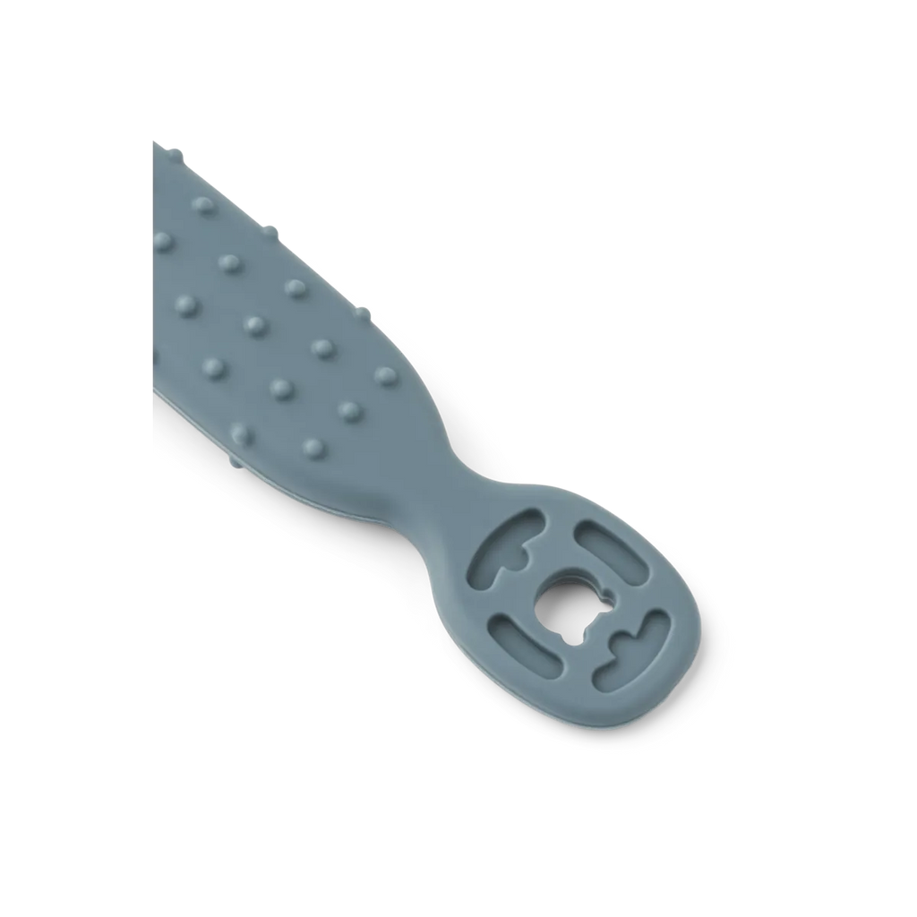 Cuillère d'apprentissage - Bleu / Vert