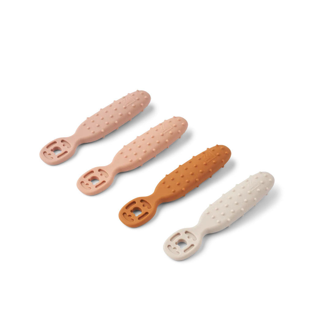 Cuillère d'apprentissage - Rose / Camel